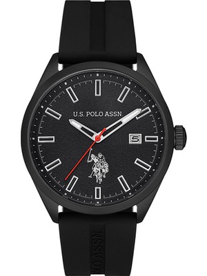 U.S. Polo Assn. Erkek Kol Saati USPA1068-07 Siyah Kasa Pilli Suya Dayanıklı Spor Tasarım