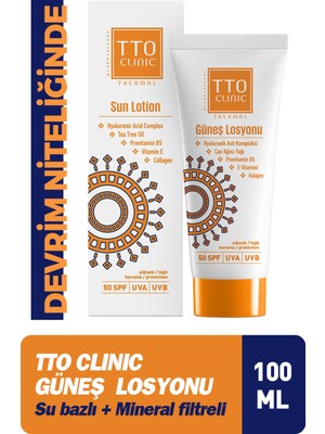Tto Clinic Güneş Losyonu 100 ml
