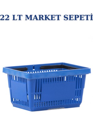 İstanbul Manken 1 Adet 22 Litre Market Sepeti, Alışveriş Sepeti, Saplı Market Sepeti