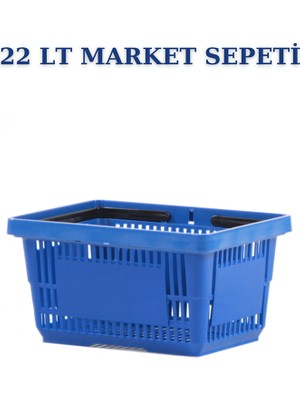 İstanbul Manken 1 Adet 22 Litre Market Sepeti, Alışveriş Sepeti, Saplı Market Sepeti