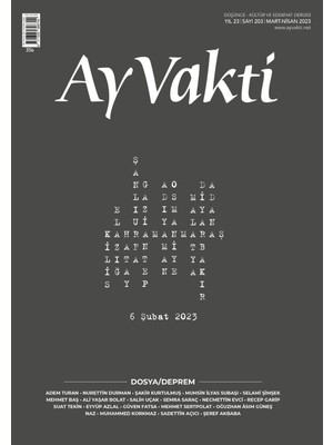 Ay Vakti 203. Sayı Mart - Nisan 2023