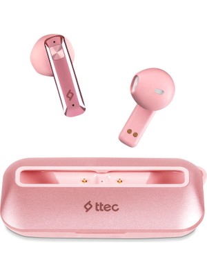 Ttec Airbeat Ultraslim Gerçek Kablosuz Tws Bluetooth Kulaklık Pembe Altın