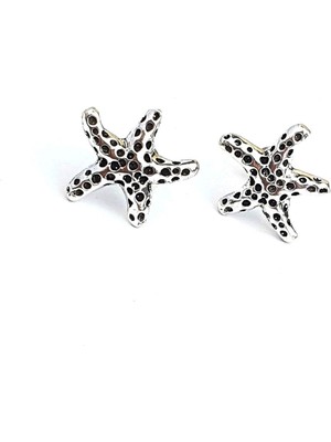 Ose Shop Deniz Yıldızı Figürlü 925AYAR Gümüş Tasarım Küpe