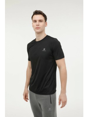 Lumberjack CT100 0 Yaka Erkek Tshirt - Siyah