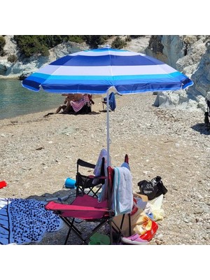 Binbir Reyon Plaj Şemsiyesi Uv Koruma Sabit Plaj ŞEMSIYESI180CM Çap FC041