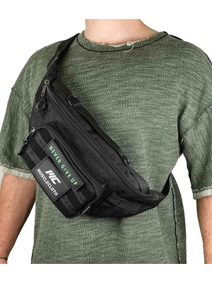 Musclecloth Tactical Cross Bag Omuz Çantası Siyah