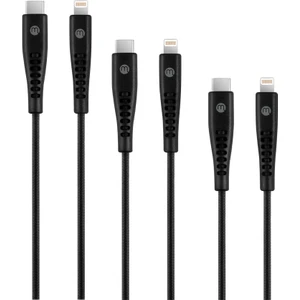 By ttec Ekstra Dayanıklı USB-C - iPhone Lightning 3A 3’lü Şarj Kablosu 120/200/300 cm