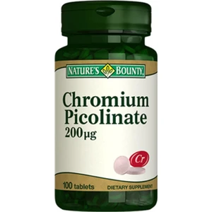 Nature's Bounty Chromium Picolinate 200mcg 100 Tablet