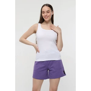 Kadın Geniş Askılı Tişört Beyaz