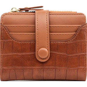 CN Black Kısa Bayan Cüzdanı Çok Kartlı Bozuk Para Cüzdanı Kimlik Kutusu (Yurt Dışından)