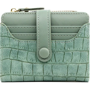 CN Black Kısa Bayan Cüzdanı Çok Kartlı Bozuk Para Cüzdanı Kimlik Kutusu (Yurt Dışından)