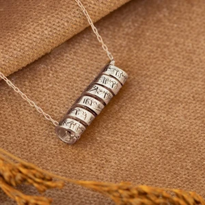 Dkmn Silver 925 Ayar Kıvrımlı Ayet-El Kürsi Gümüş Kolye