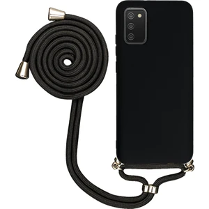 Samsung Galaxy A04 A045 Uyumlu Kılıf Silikon Boyundan Askılı Ipli Lansman Kapak Renkli Tpu