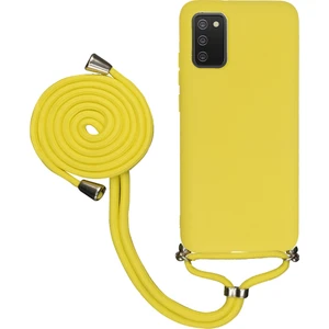 Samsung Galaxy A04 A045 Uyumlu Kılıf Silikon Boyundan Askılı Ipli Lansman Kapak Renkli Tpu