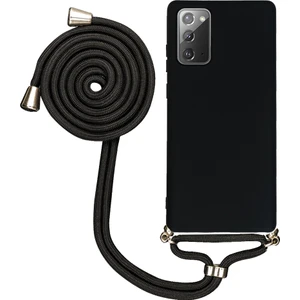 Samsung Galaxy S23 Ultra S918 Uyumlu Kılıf Silikon Boyundan Askılı Ipli Lansman Kapak Renkli Tpu