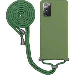 Samsung Galaxy S23 Ultra S918 Uyumlu Kılıf Silikon Boyundan Askılı Ipli Lansman Kapak Renkli Tpu