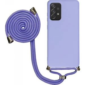 Samsung Galaxy J6 Plus Uyumlu Kılıf Silikon Boyundan Askılı Ipli Lansman Kapak Renkli Tpu
