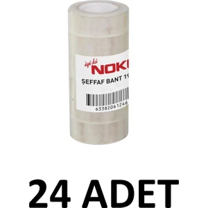 24 Adet Kristal  Büro Bandı 19MM x 33 Metre Para Bandı