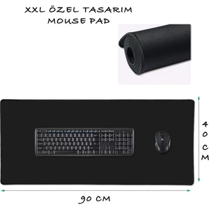 Mause Ped Gamer Oyuncu Mouse Pad Kaydırmaz Mousepad Uzun Klavye Fare Altlığı 90CMX40CM