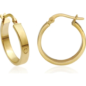 Altın Kesesi 14 Ayar Altın Love Halka Küpe 2 Cm