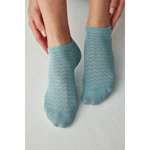 Zigzag Dokulu 3lü Patik Çorap