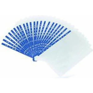 Poşet Dosya Kristal Mavi Kenarlı 100 Lü A4 (100 Lü Paket)