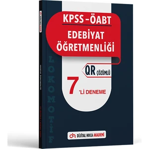 Dijital Hoca Akademi 2023 KPSS Öabt Edebiyat Öğretmenliği Lokomotif Serisi Qr Çözümlü 7'li Deneme  Akademi