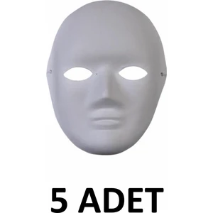 5 Adet Karton Maske Küçük Yüz