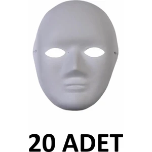 20 Adet Karton Maske Küçük Yüz