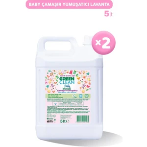Green Clean Baby Bitkisel Çamaşır Yumuşatıcı Lavanta Yağlı 5 Lt x 2