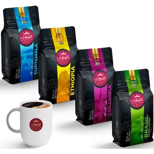 Dünya Filtre Kahve Seti Öğütülmüş 300 ml Kupa 250 x 4 gr