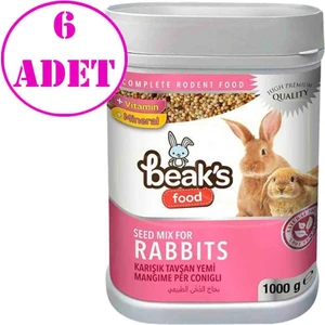 Beaks Karışık Tavşan Yemi 1000 gr 6 AD