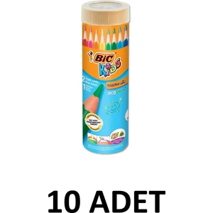 10 Adet Kids Evolution Triangle Üçgen Jumbo Boya Kalemi 12+1 Renk Metal Tüp