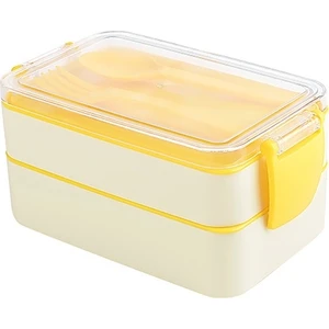 Titiz Plastik Titiz AP-9477 Fely Iki Bölmeli Beslenme Kabı Seti - Krem