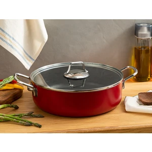 English Home Excellence Alüminyum Non-Stick Tencere 26 cm Kırmızı