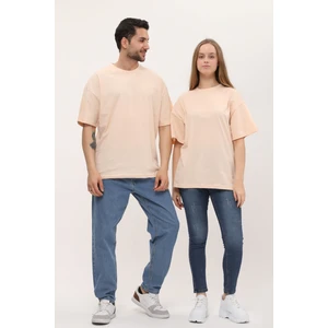 Kadın Erkek Oversize Bol Kalıp Basic T-Shirt