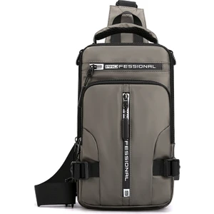 Go Biz Erkek Omuz Çantası, Çok Fonksiyonlu Göğüs Çantası, Moda Rahat Sırt Çantası, Su Geçirmez Messenger Çantası (Yurt Dışından)