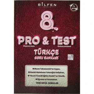 Bilfen Yayınları Pro&Test 8. Sınıf Türkçe, Matematik, Fen Bilimleri 3'lü Set Soru Bankası