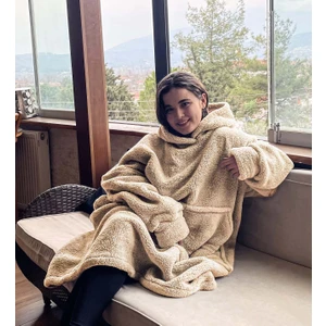 Welsoft Peluş Polar Giyilebilir Battaniye Pijama