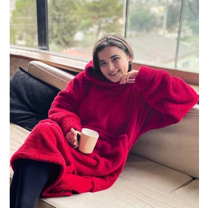 Welsoft Peluş Polar Giyilebilir Battaniye Pijama