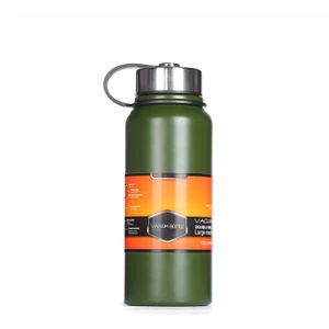600 ml Paslanmaz Çelik Taşınabilir Termos - Yeşil (Yurt Dışından)