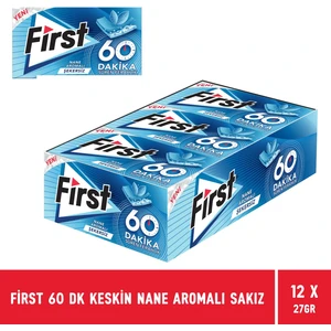 60 Dakika Keskin Nane Aromalı Sakız 27 gr - 12 Adet