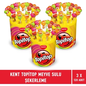 Topitop Meyve Sulu Şekerleme 120'li Kavanoz - 3 Adet