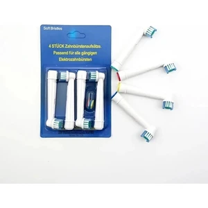 Soft Bristles Oral B Uyumlu Diş Fırçası Yedek Başlığı 4 Adet Set