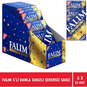 Damla Sakızlı Şekersiz Sakız 5'li Paket - 20 Adet