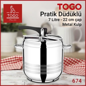 Pratik Düdüklü Tencere 7 Lt Çap 22 cm