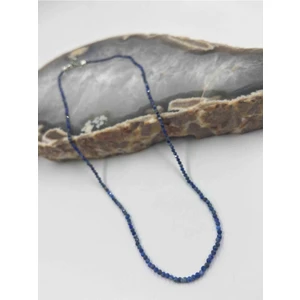 Sertifikalı   Lapis Lazuli Taşı Doğaltaş Kolye 2 mm