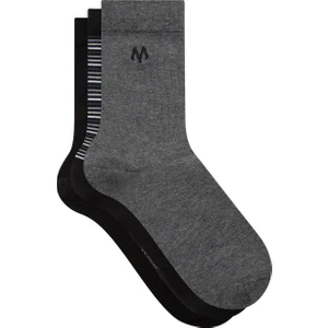 3lü M Logo İşlemeli Soket Çorap 0911172-900