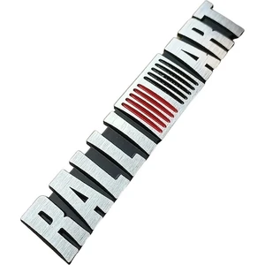 Kırmızı Gümüş Ralliart Arma / Metal 16CM x 2.9cm