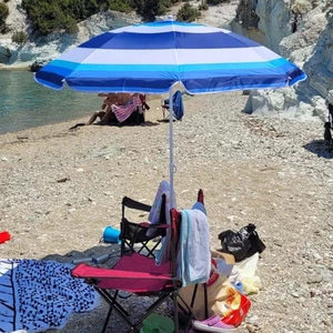 Binbir Reyon Plaj Şemsiyesi Uv Koruma Sabit Plaj ŞEMSIYESI180CM Çap FC041